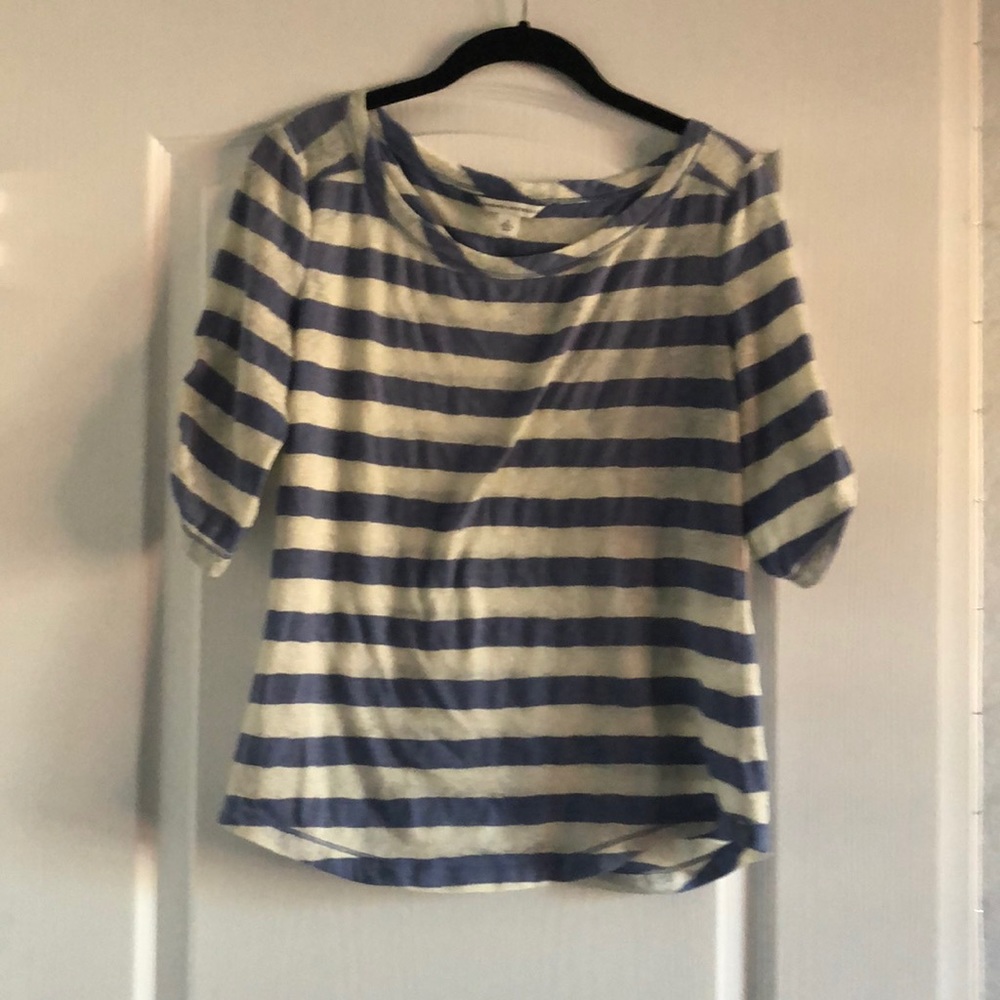 Banana republic short sleeved striped top.